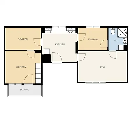 Stor & Moderne I Kanten Av Sentrum Apartment *